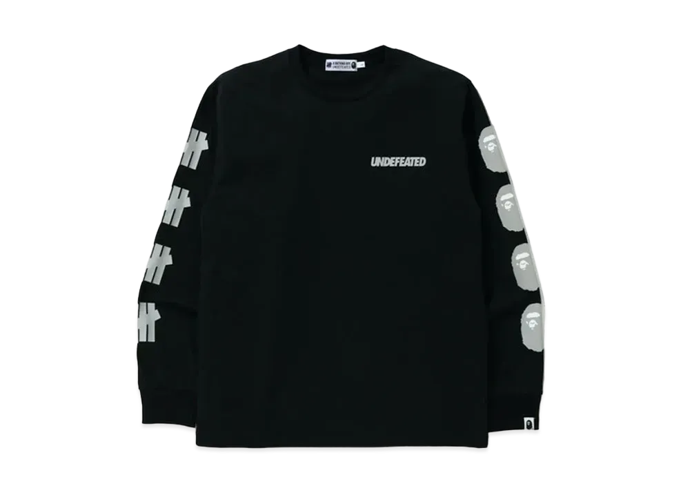 アベイシングエイプ アンディフィーテッド 2 ロング スリーブ Tシャツ "ブラック"