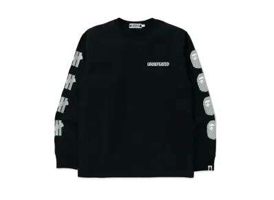 A BATHING APE / Undefeated 2 Long Sleeve Tee "Black"
