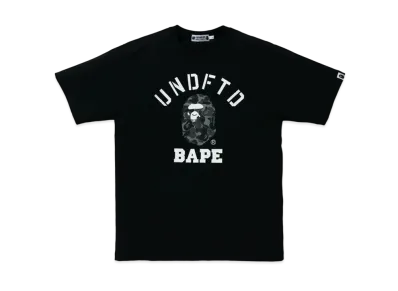 A BATHING APE / Undefeated College Tee "Black"