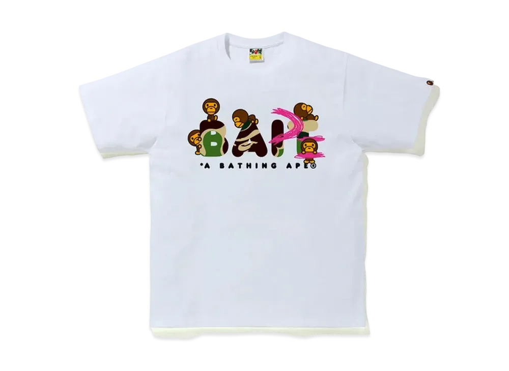 A BATHING APE / BAIT / Funko Figure Tee "White"