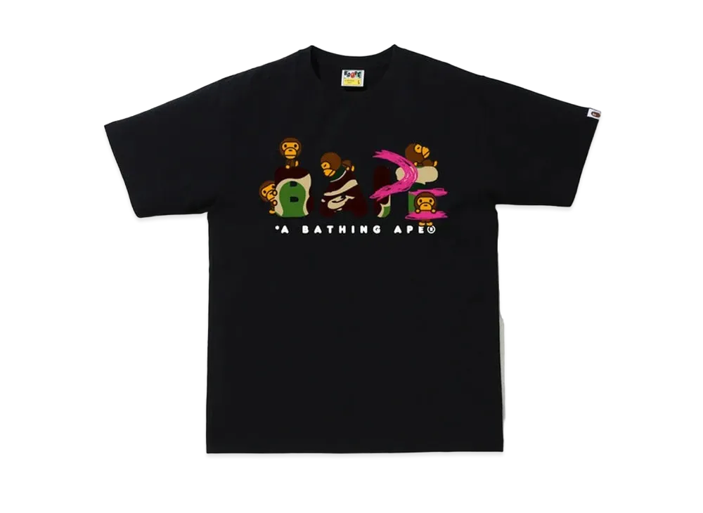 A BATHING APE / BAIT / Funko Figure Tee "Black"