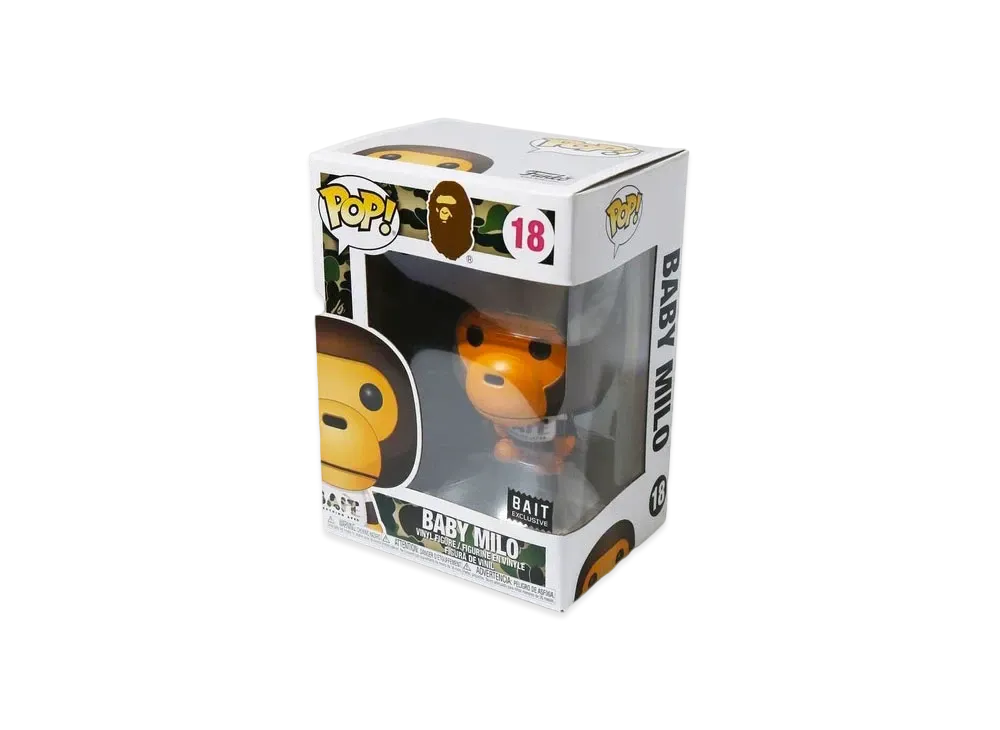 A BATHING APE / BAIT Funko Pop! Baby Milo Bait Exclusive Figure #18 "Multi"