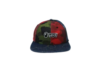 A BATHING APE / LEVI'S MULTICOLOR CAMO CAP "Multi"