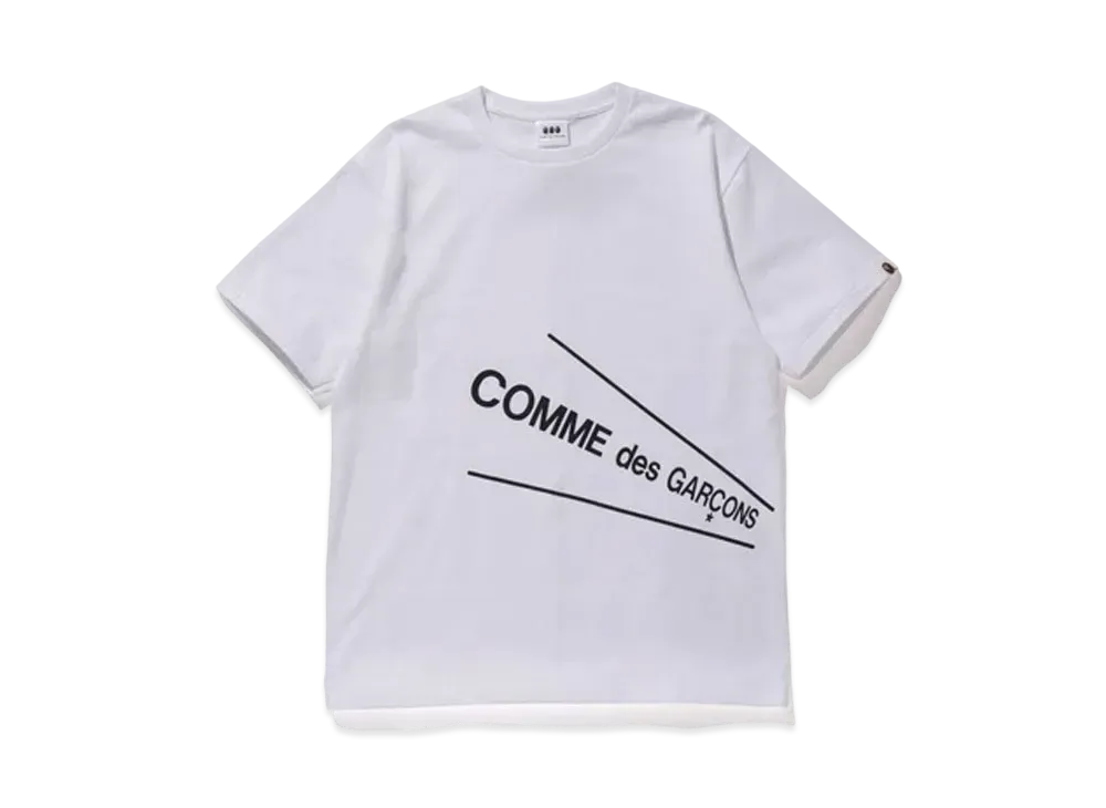 A BATHING APE / COMME des GARCONS TEE "White"