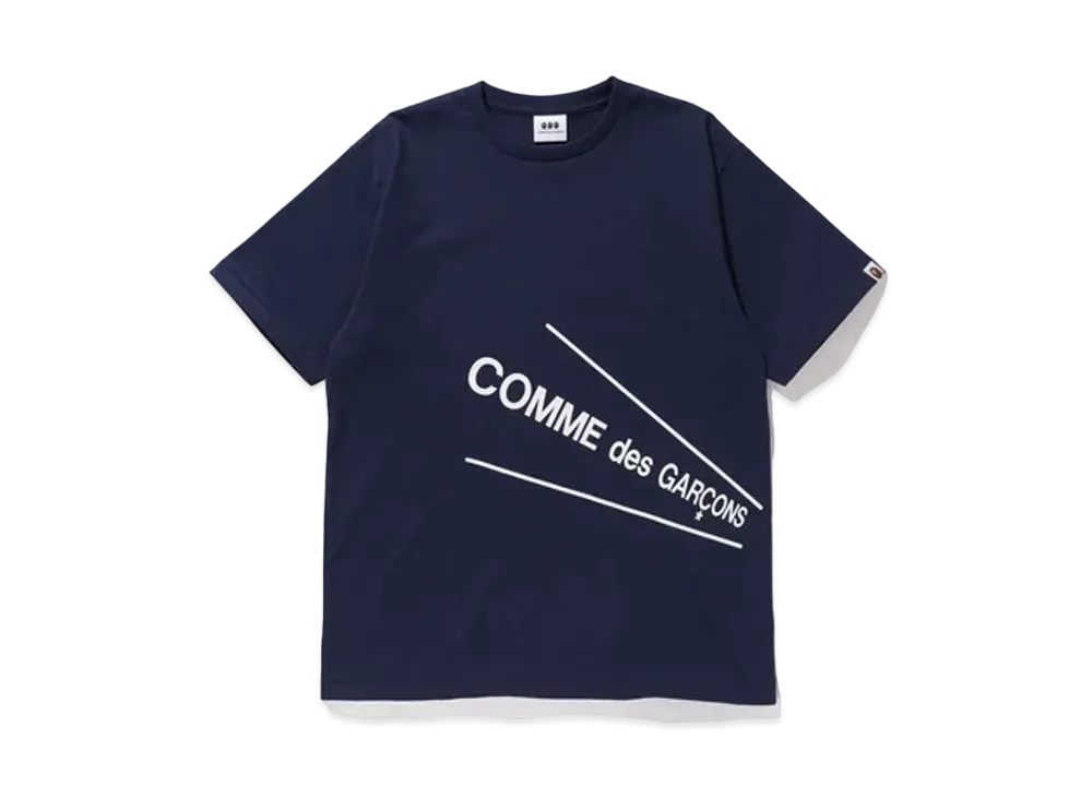 A BATHING APE / COMME des GARCONS TEE "Navy"