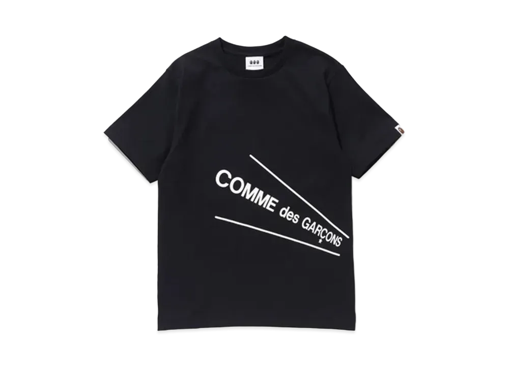 A BATHING APE / COMME des GARCONS TEE "Black"