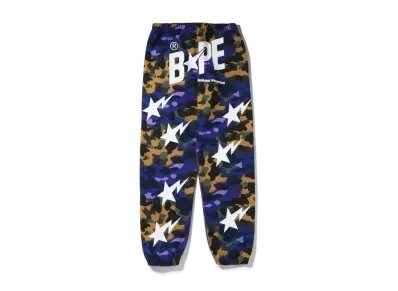 A BATHING APE X HERON PRESTON MIX 1ST CAMO SWEAT PANTS "Camo"