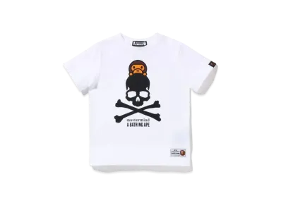 A BATHING APE KIDS X MMJ 15TH ANNIVERSARY BABY MILO TEE "White"