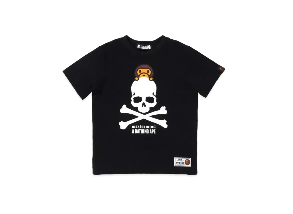A BATHING APE KIDS X MMJ 15TH ANNIVERSARY BABY MILO TEE 