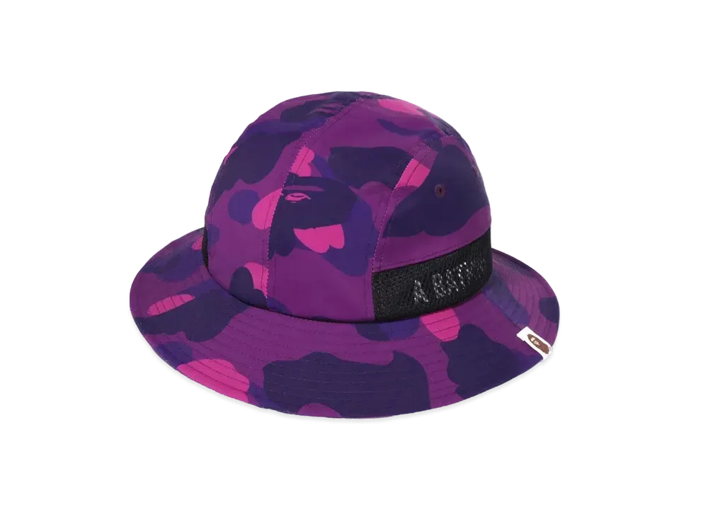 A BATHING APE COLOR CAMO PANEL HAT "Purple"