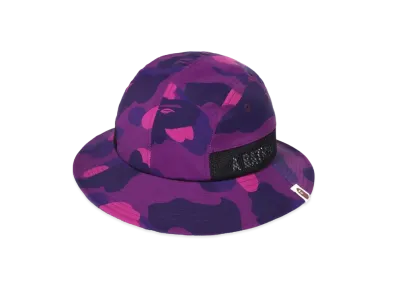A BATHING APE COLOR CAMO PANEL HAT "Purple"