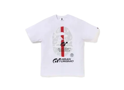 A BATHING APE x GRAN TURISMO Ape Head Tee #1 "White"
