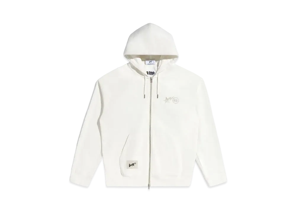 A BATHING APE x HIGHSNOBIETY Full Zip Hoodie "Ivory"