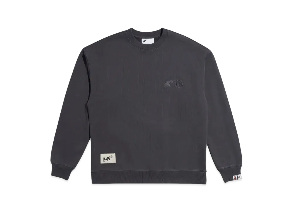 A BATHING APE x HIGHSNOBIETY Crewneck "Charcoal"