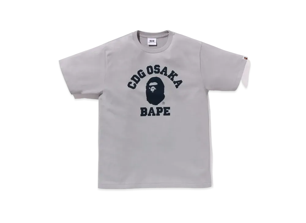 A BATHING APE x CDG OSAKA College Tee "Gray"
