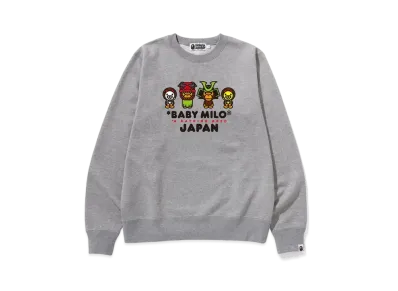 A BATHING APE Baby Milo Japan Crewneck "Gray"
