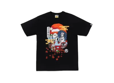 A BATHING APE Japan Culture Ape Head Tee "Black"