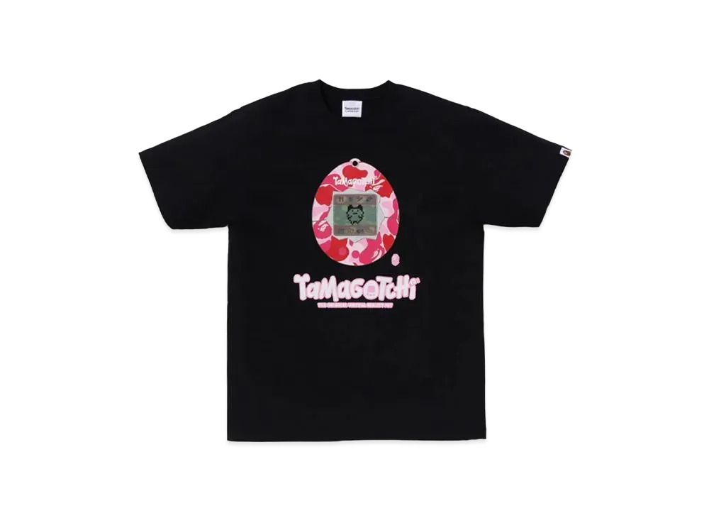 アベイシングエイプ x たまごっち Tシャツ #2 "ブラックピンク"