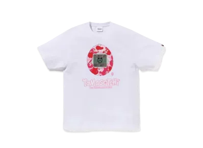 A BATHING APE x TAMAGOTCHI Tee #2 "White/Pink"
