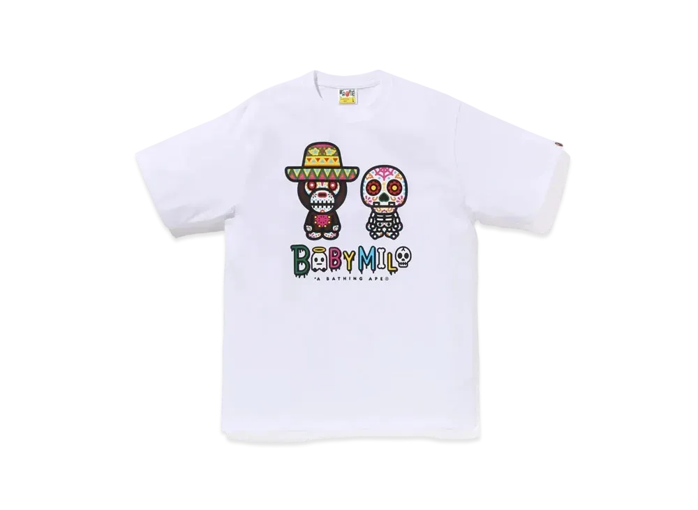 A BATHING APE Halloween Baby Milo Tee "White"