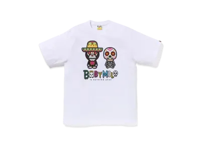 A BATHING APE Halloween Baby Milo Tee "White"