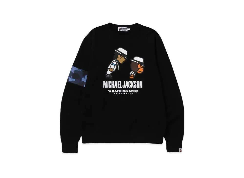 A BATHING APE x MICHAEL JACKSON Baby Milo Crewneck 