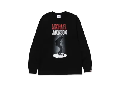 A BATHING APE x MICHAEL JACKSON L/S Tee "Black"