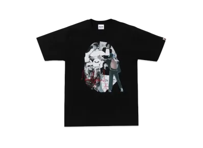 A BATHING APE x MICHAEL JACKSON Album Jacket Ape Head Tee "Black"