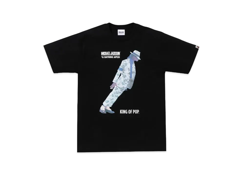 A BATHING APE x MICHAEL JACKSON Tee "Black"