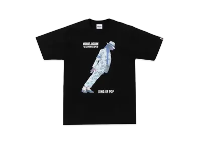 A BATHING APE x MICHAEL JACKSON Tee "Black"