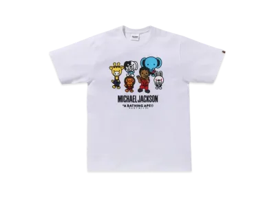 A BATHING APE x MICHAEL JACKSON Baby Milo Tee "White"