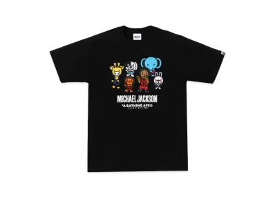 A BATHING APE x MICHAEL JACKSON Baby Milo Tee "Black"