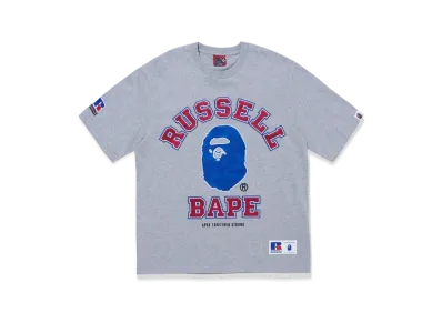 A BATHING APE x RUSSELL Tee "Gray"