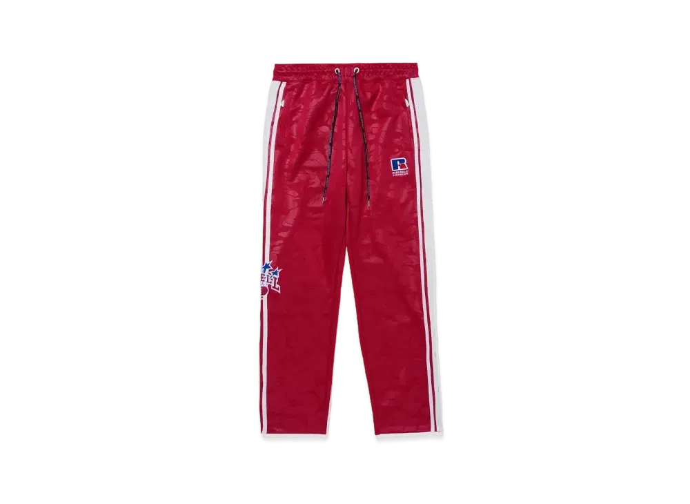 A BATHING APE x RUSSELL Track Pants "Red"