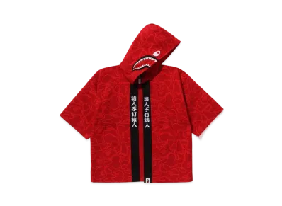A BATHING APE 30th Anniversary Shark Kimono Jacket "Red"