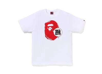 A BATHING APE 30th Anniversary Ape Head Tee "Red"