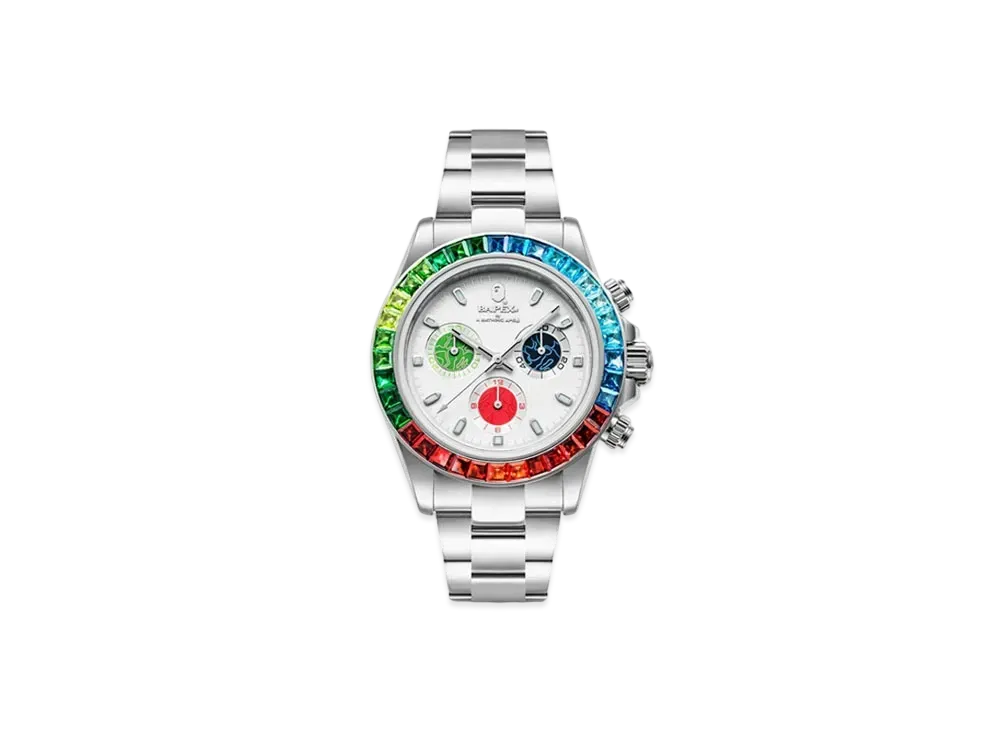 A BATHING APE 30th Anniversary Type 4 Bapex "Silver"