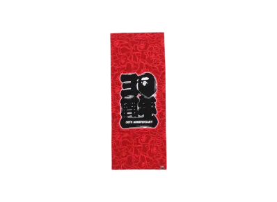 A BATHING APE 30th Anniversary Tenugui "Red"