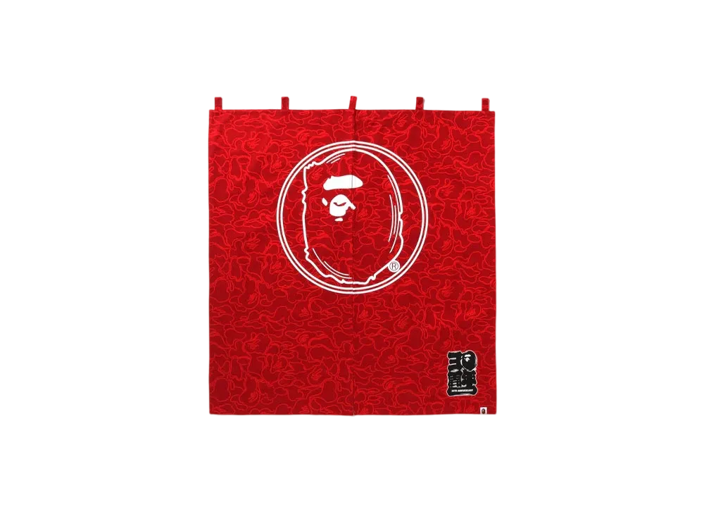 A BATHING APE 30th Anniversary Camo Noren "Red"