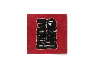 A BATHING APE 30th Anniversary Canvas M "Red"