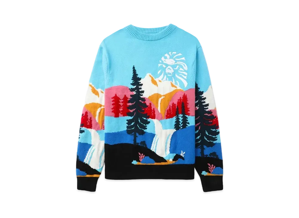 A BATHING APE Bape Black Jacquard Knit Sweater "Multi"