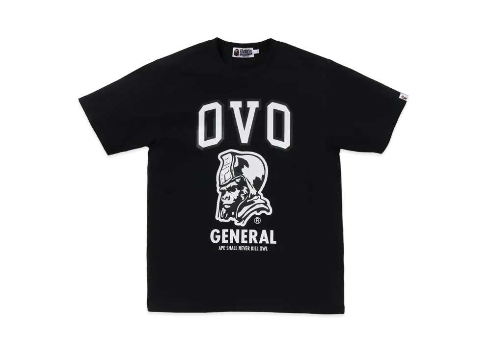 A BATHING APE x October's Very Own OVO General Tee "Black"