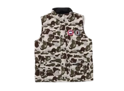 A BATHING APE x CANADA GOOSE Freestyle Vest "Gray"