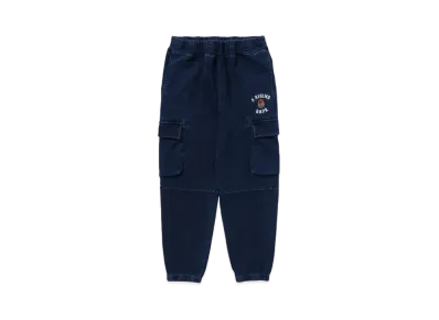 A RISING BAPE Military Indigo Sweatpants "Indigo"