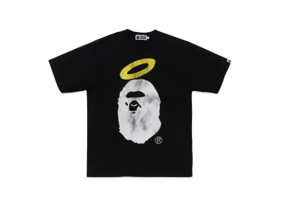 A BATHING APE x UNION Washed Ape Head Tee "Black"