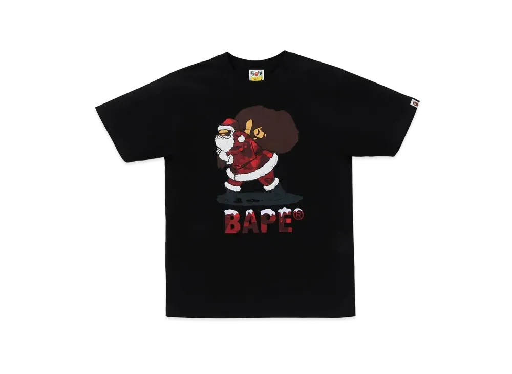 A BATHING APE Christmas Bape Tee "Black"