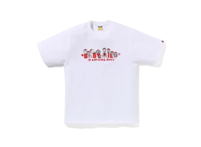 A BATHING APE Christmas Baby Milo Tee "White"
