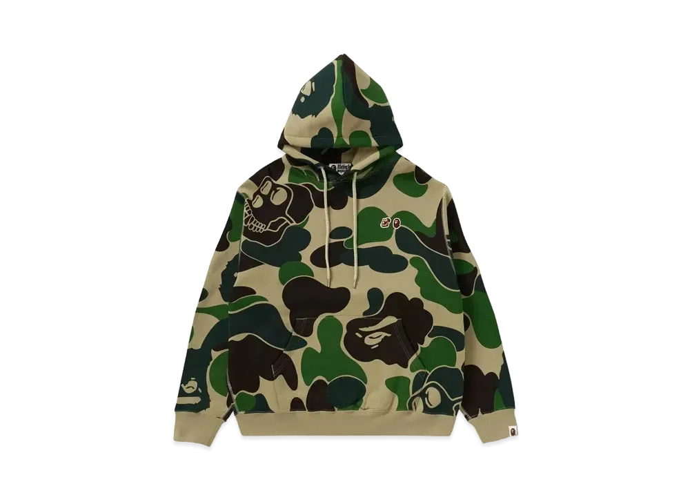 A BATHING APE x Bored Ape Yacht Club Camo Pullover Hoodie "Green"