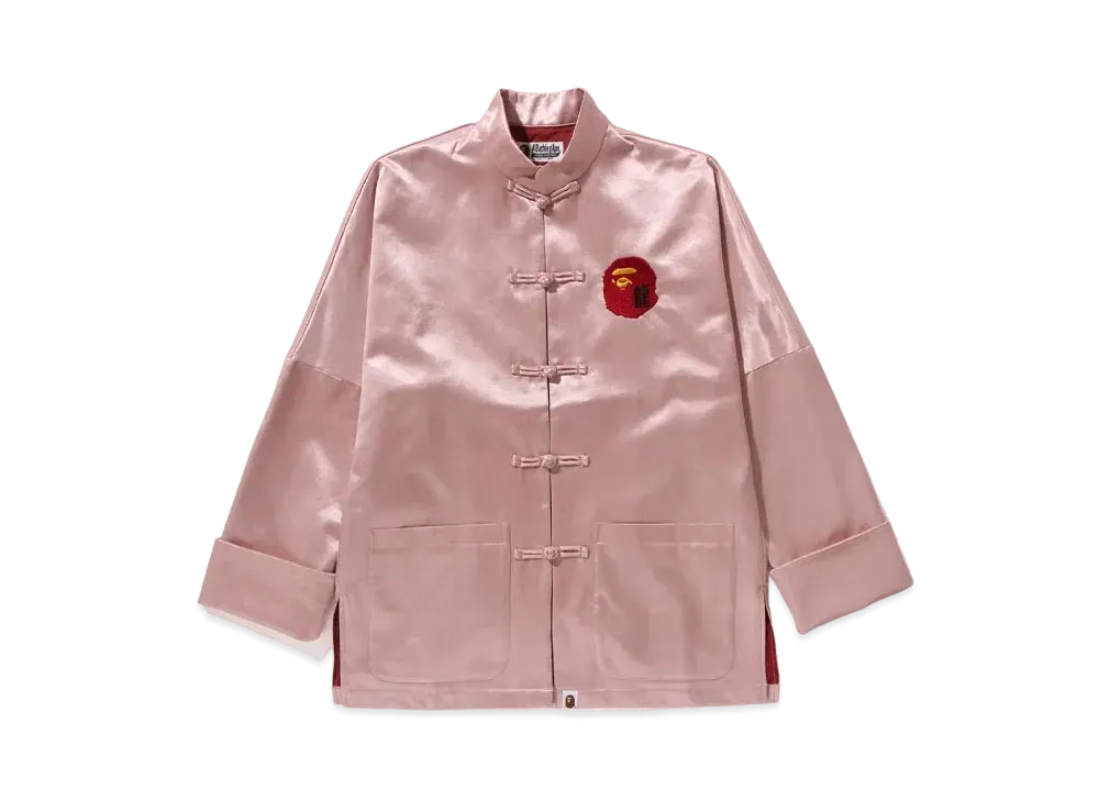 A BATHING APE Ladie's Year Of Dragon China Jacket "Pink"