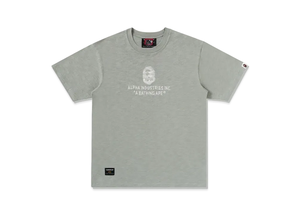 A BATHING APE x ALPHA INDUSTRIES Tee "Olive"